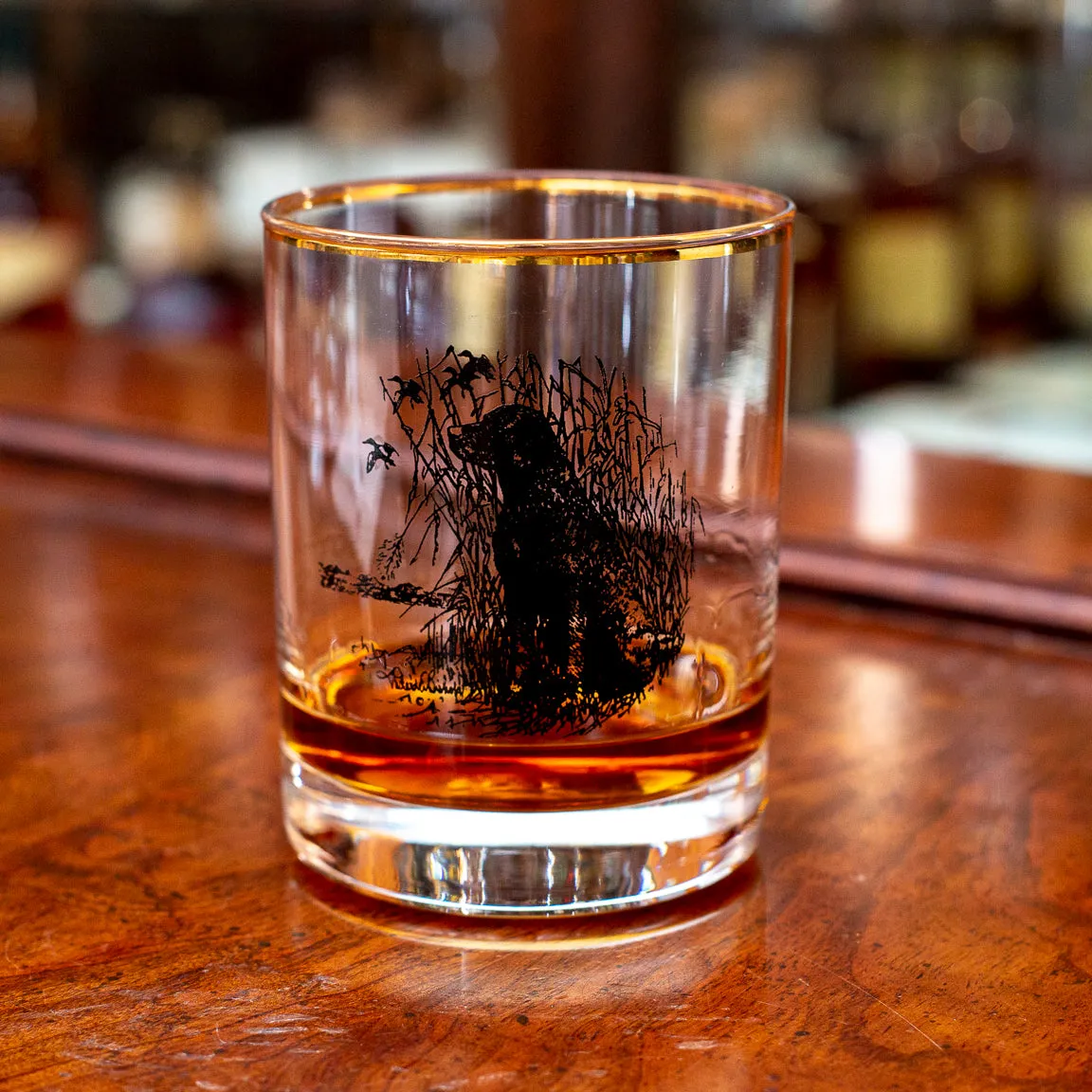 Sporting Dogs Double Old Fashioned (Set of 4)