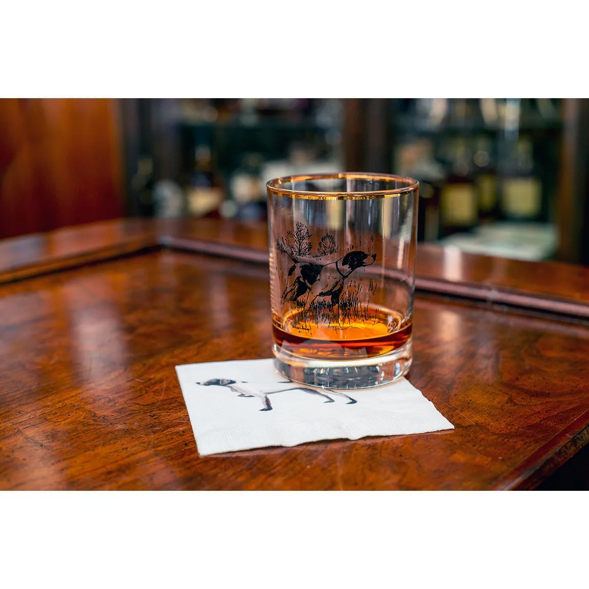 Sporting Dogs Double Old Fashioned (Set of 4)