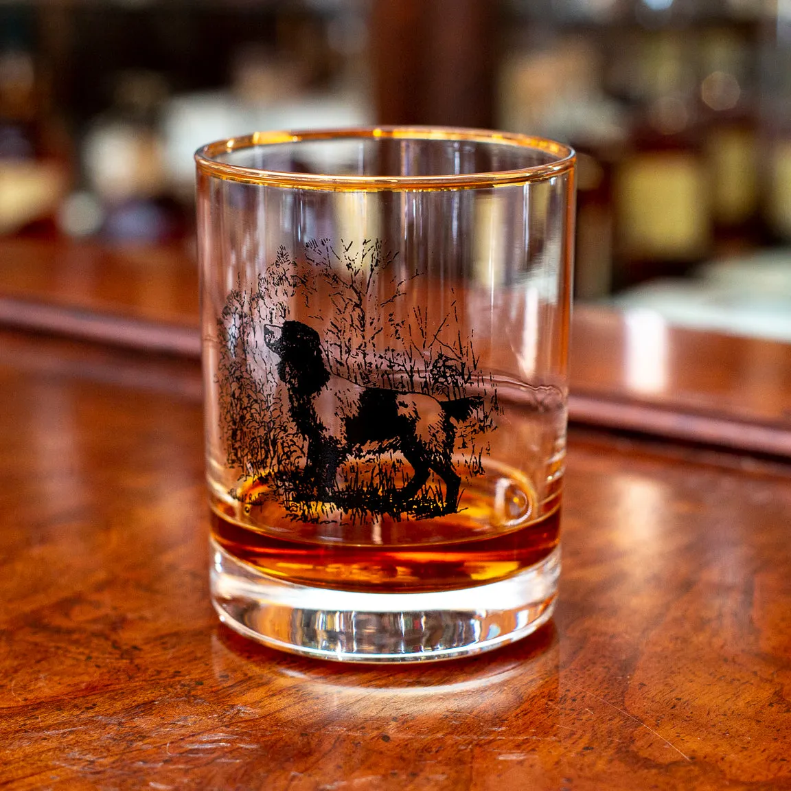 Sporting Dogs Double Old Fashioned (Set of 4)