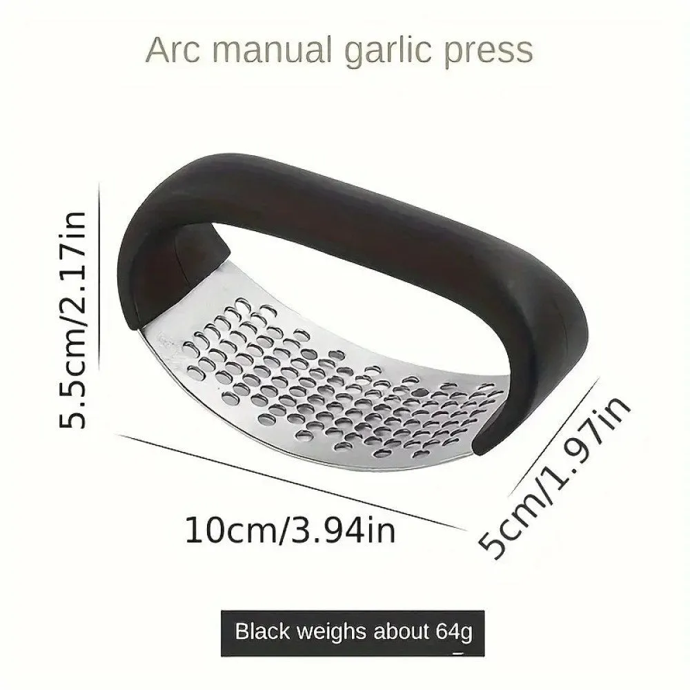 Stainless Steel Garlic Press and Crusher Manual