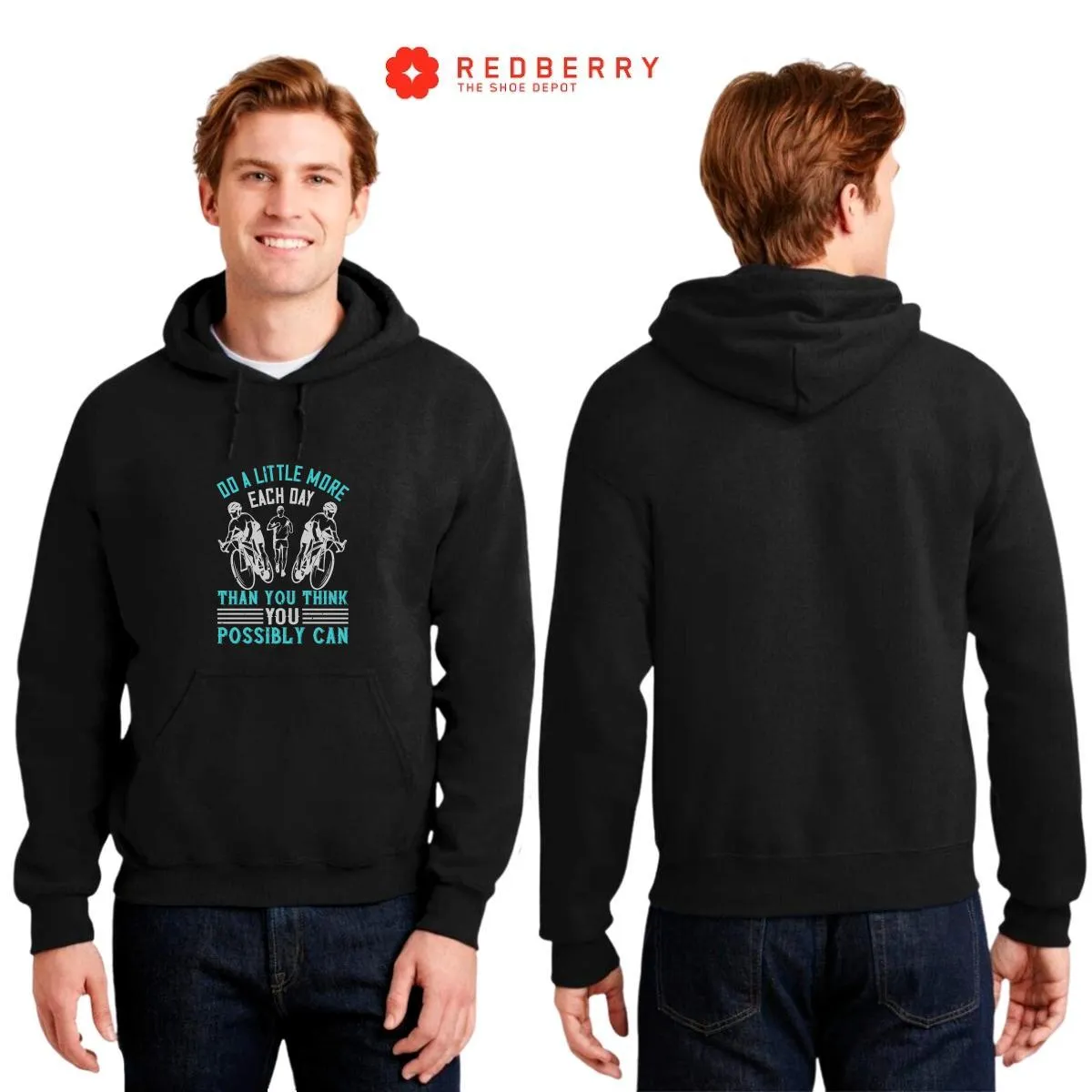 Sudadera Hombre  Hoodie Running Correr Maratón 004