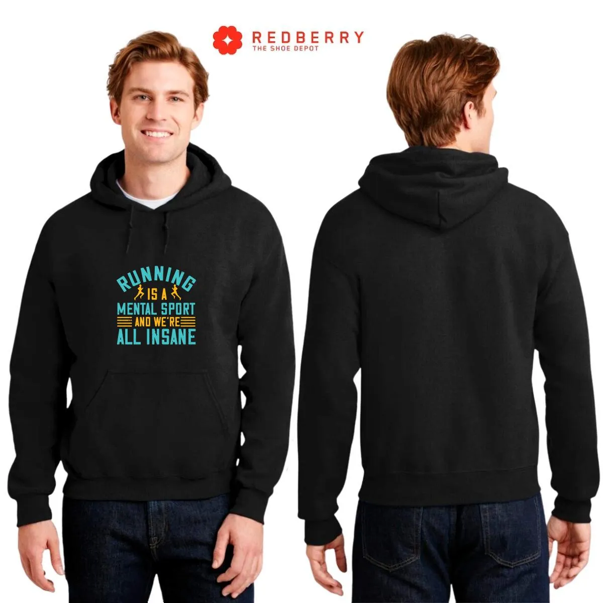 Sudadera Hombre  Hoodie Running Correr Maratón 028