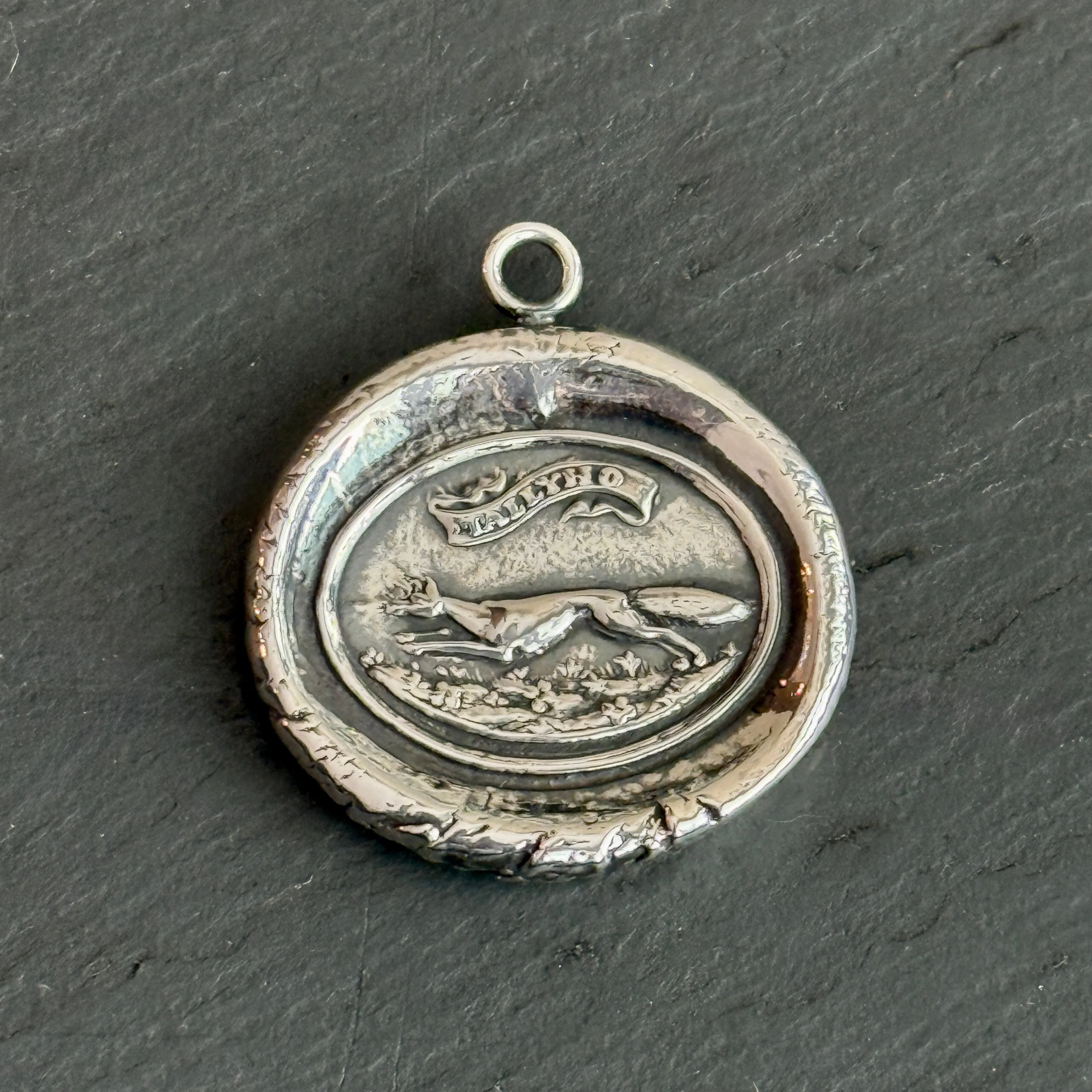 Tally Ho Wax Stamp Fox Necklace