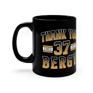 ﻿Thank You Bergy 11oz Black Mug