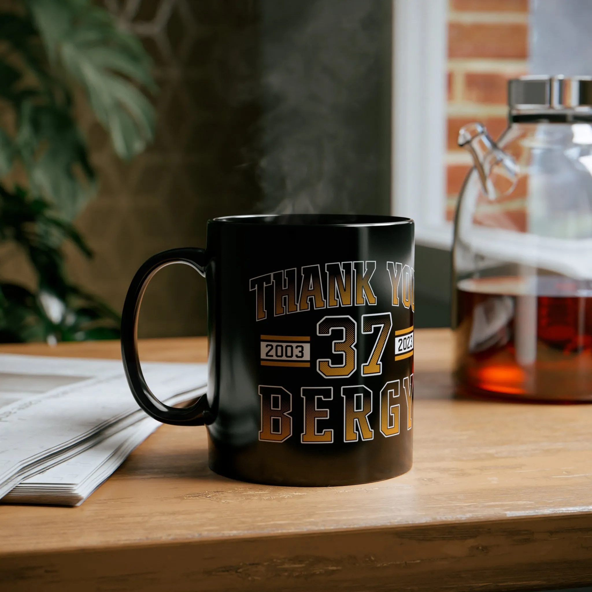 ﻿Thank You Bergy 11oz Black Mug