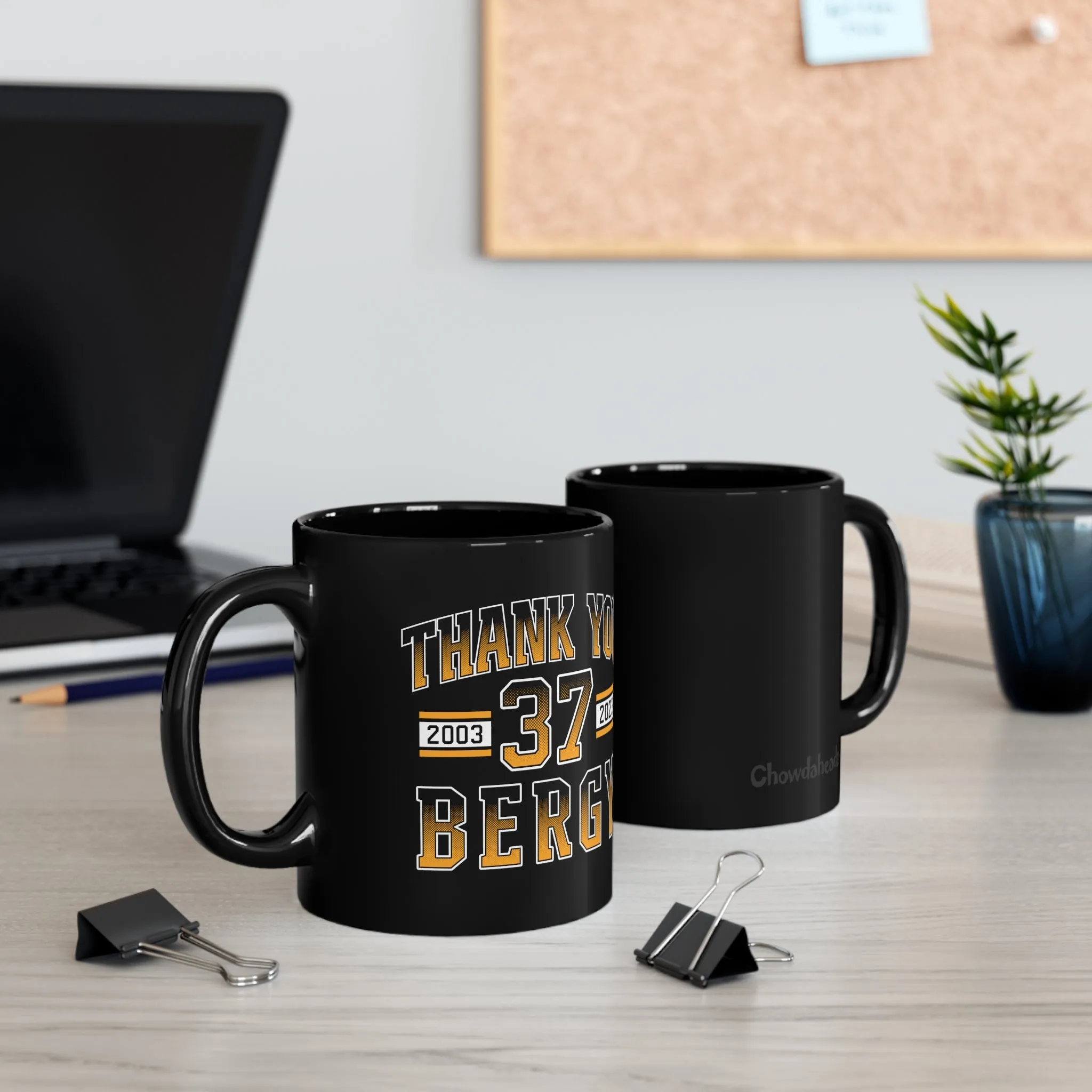 ﻿Thank You Bergy 11oz Black Mug