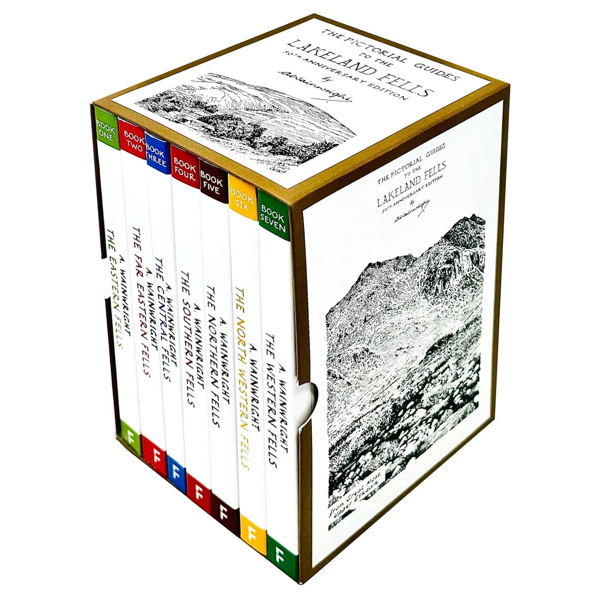 The Pictorial Guides To The Lakeland Fells Series Books 1 - 7 Collection Set by Ullswater and Birk Fell