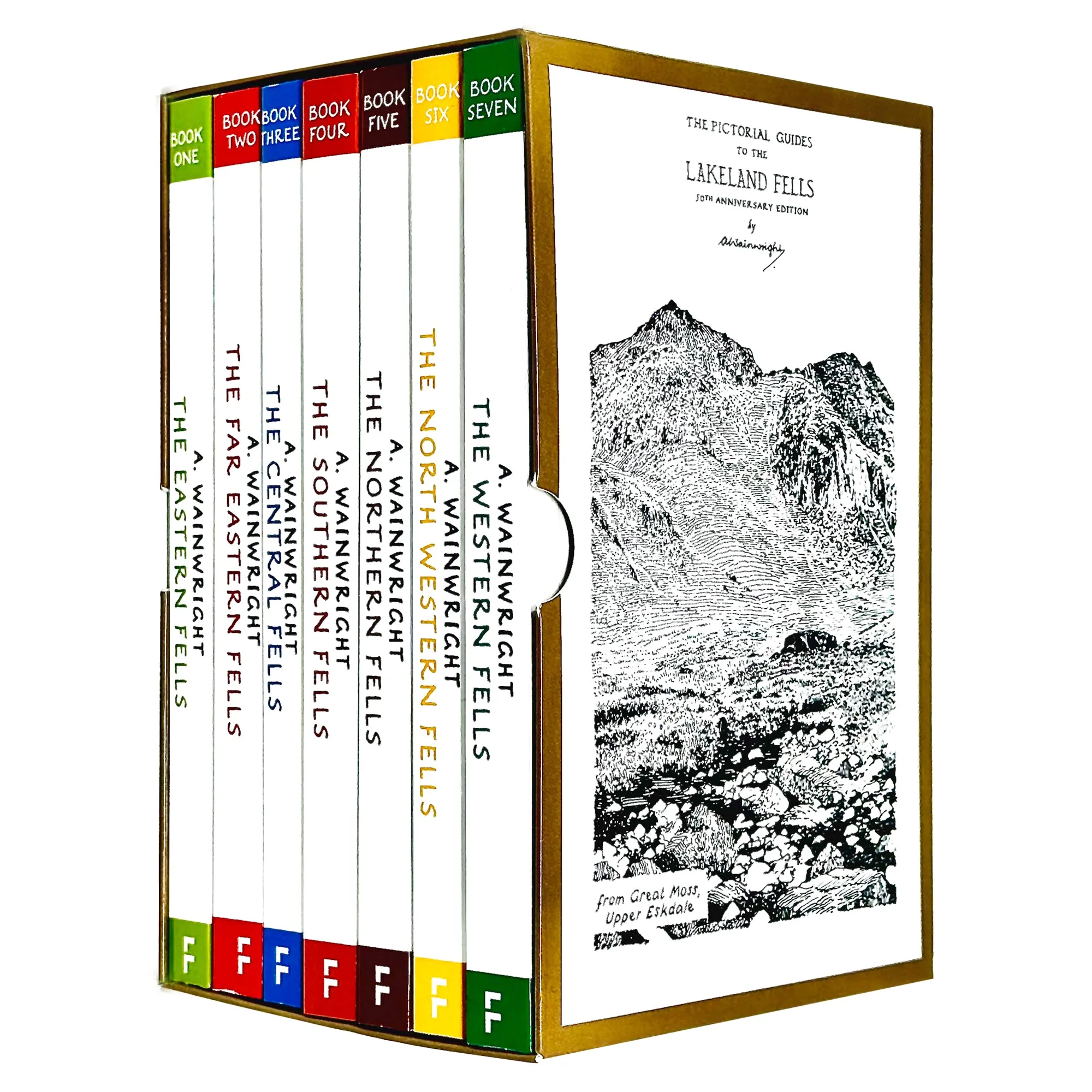 The Pictorial Guides To The Lakeland Fells Series Books 1 - 7 Collection Set by Ullswater and Birk Fell