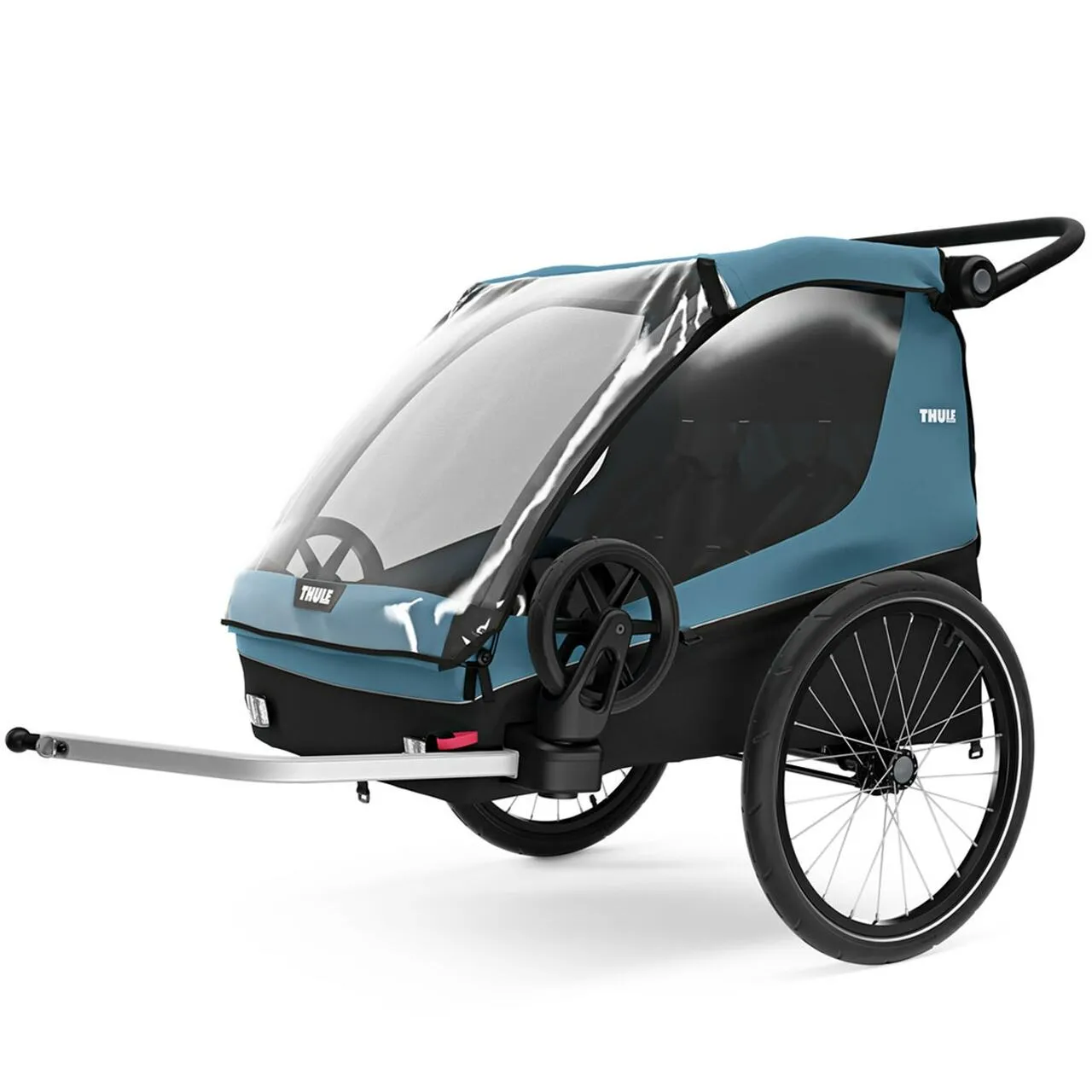 Thule Courier 2 Seat Kids Cargo Bike Trailer - Aegean Blue