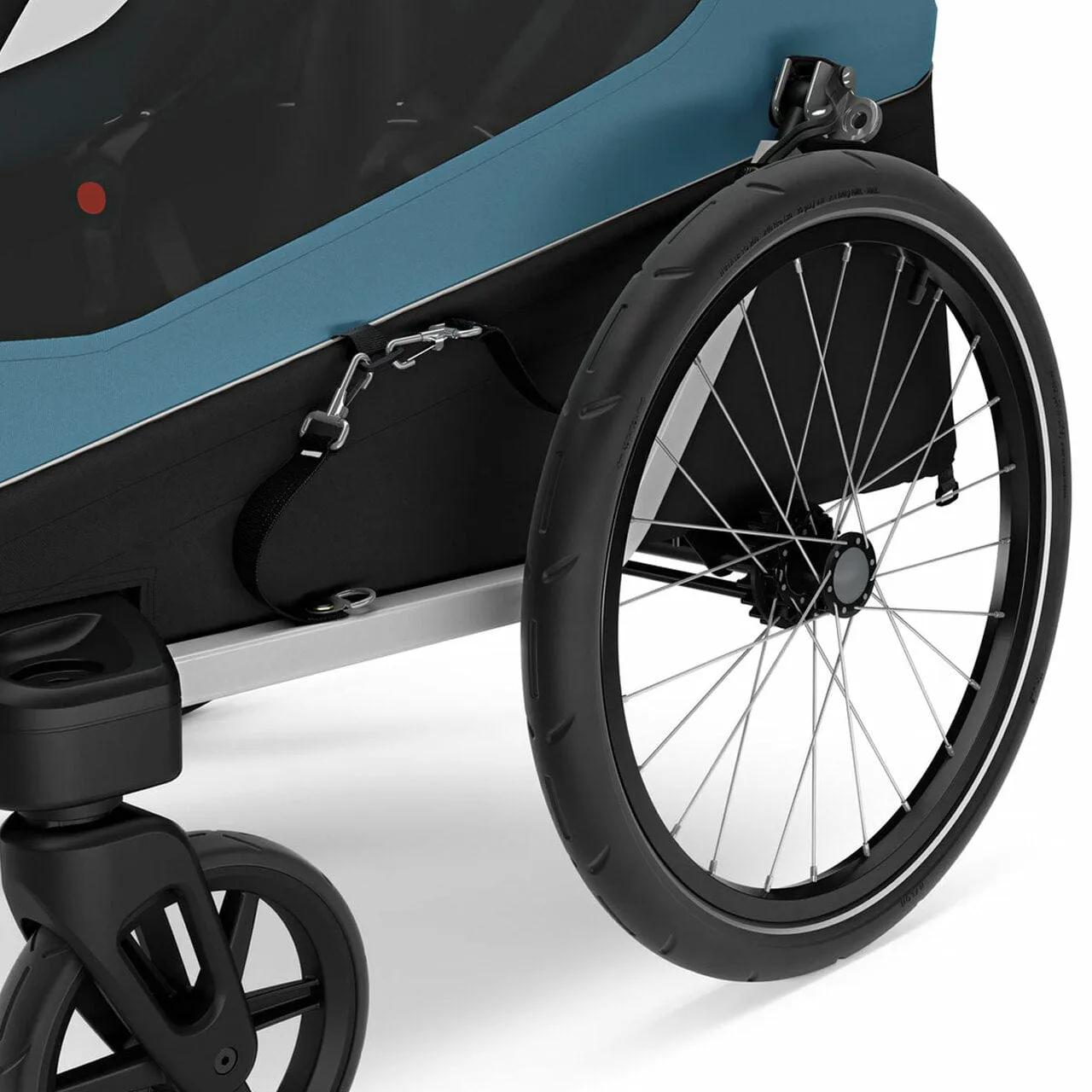 Thule Courier 2 Seat Kids Cargo Bike Trailer - Aegean Blue