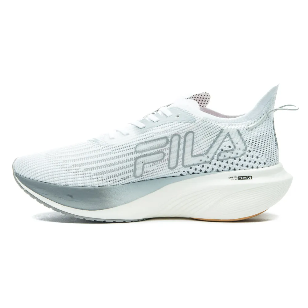 Tênis de Corrida Fila Racer Carbon 2 - Branco / Prata - Masculino