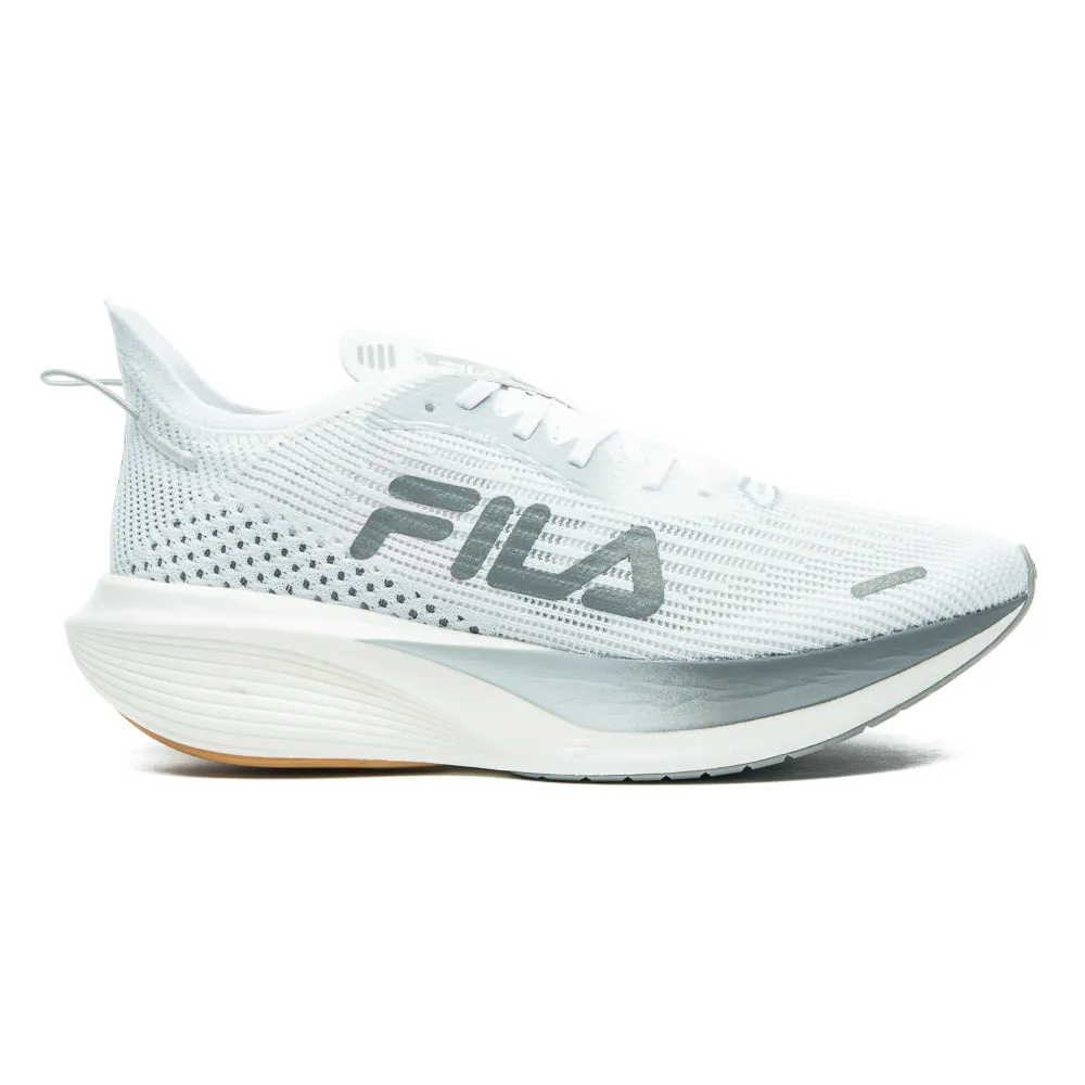 Tênis de Corrida Fila Racer Carbon 2 - Branco / Prata - Masculino