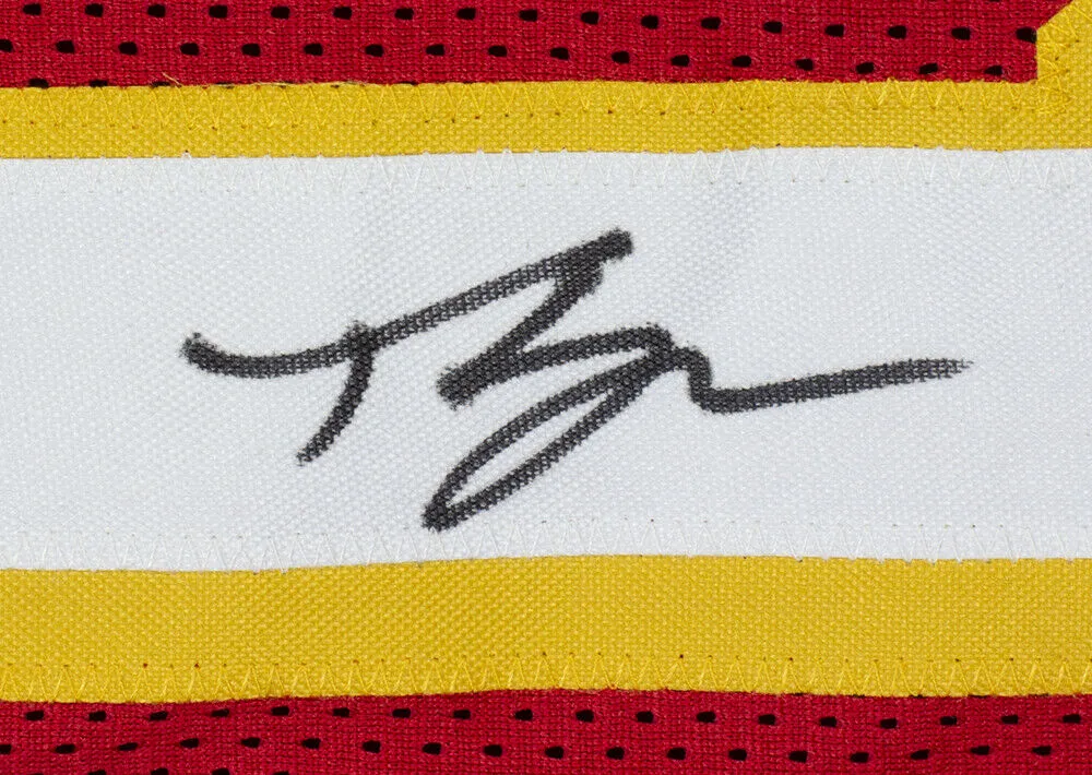 Trae Young Atlanta Signed Custom Red Basketball Jersey JSA