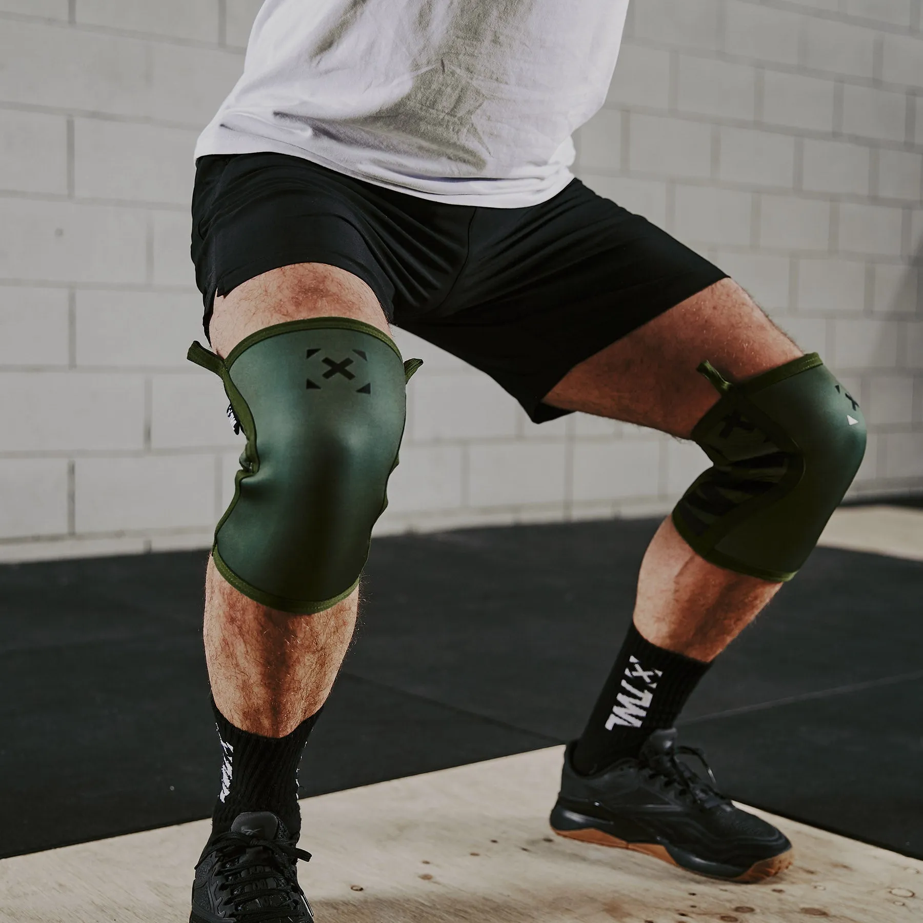 TWL - EVERYDAY KNEE SLEEVES (PAIR) - 5mm & 7mm - DARK KHAKI/BLACK