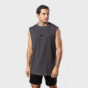 TWL - MEN'S OVERSIZED MUSCLE TANK - CHARCOAL MARL