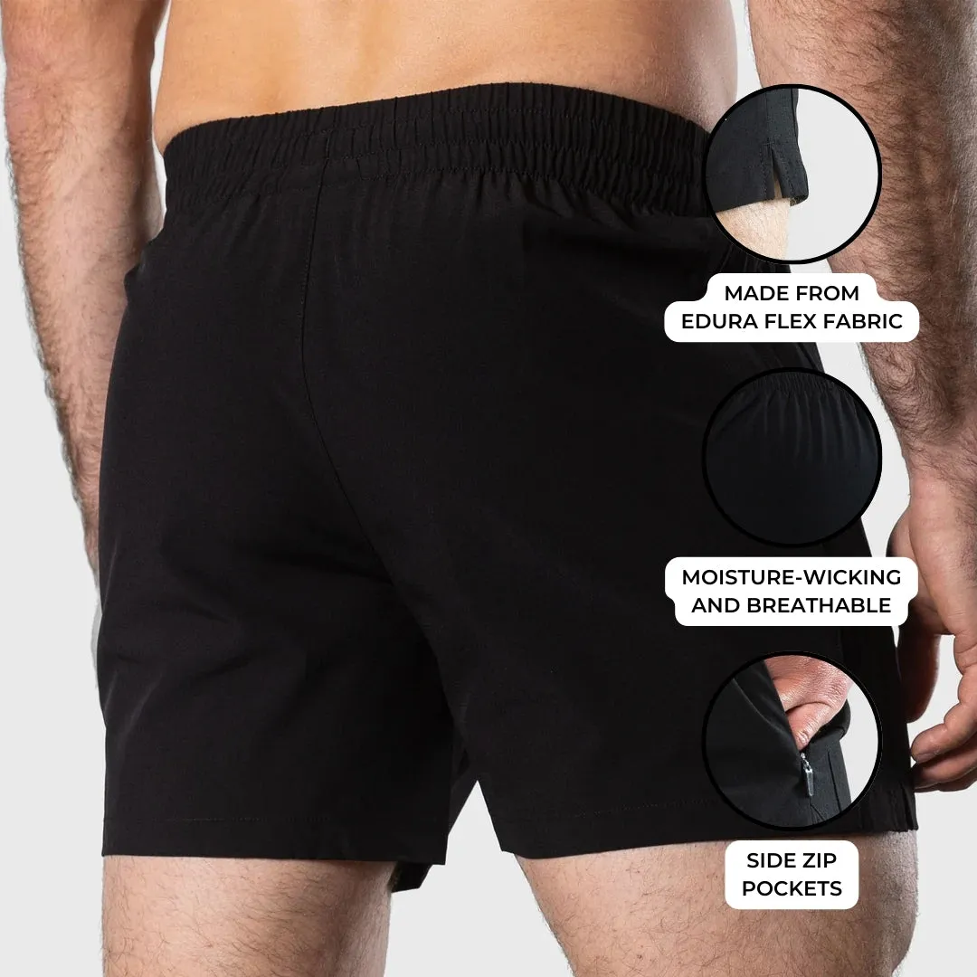 TWL - MEN'S REP SHORTS 5" - BLACK/BLACK