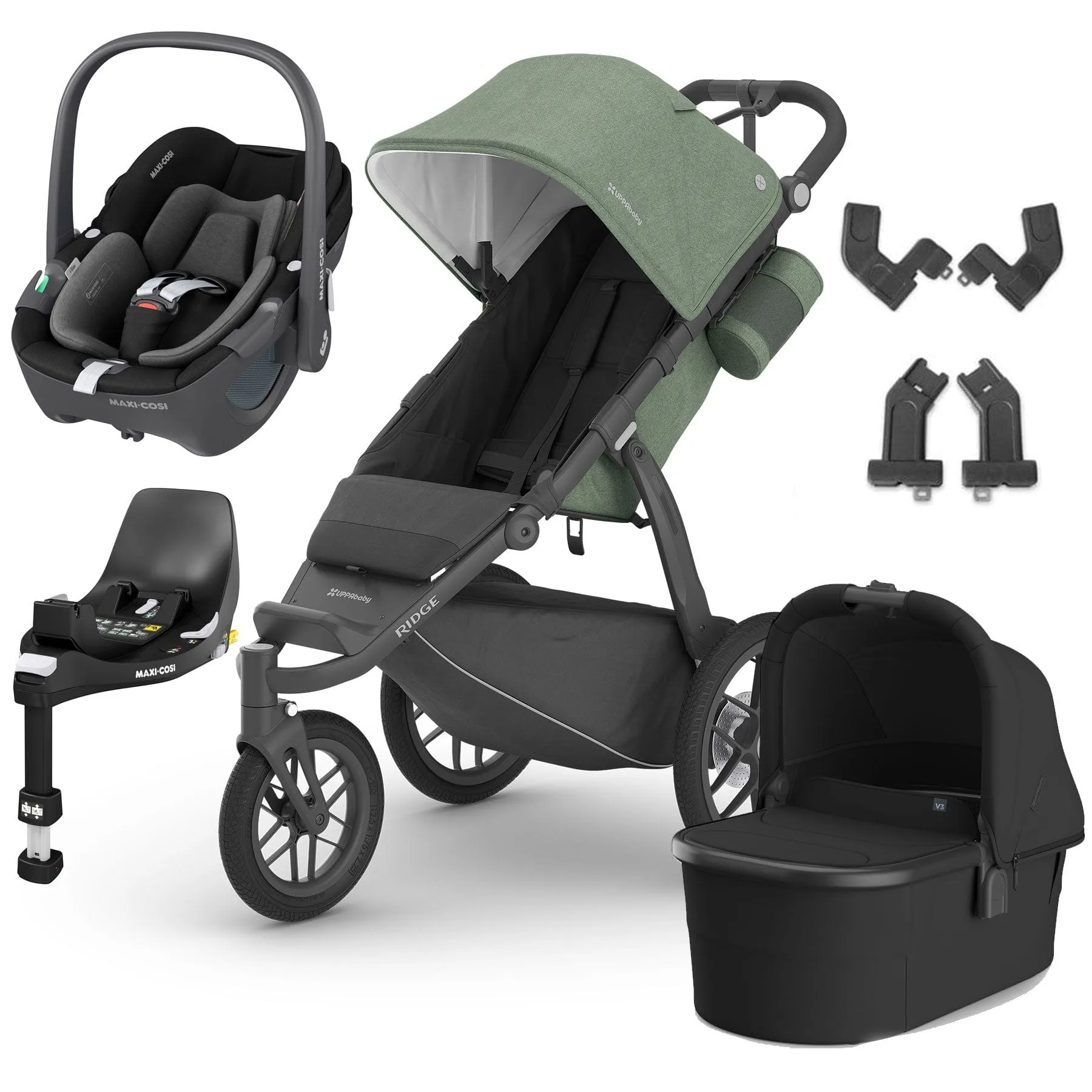 UPPAbaby Ridge Pebble 360 Travel System in Gwen