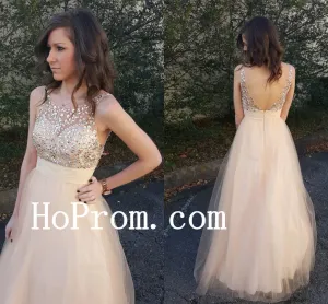 V-Backless Prom Dresses,Long Prom Dress,Chiffon Evening Dress