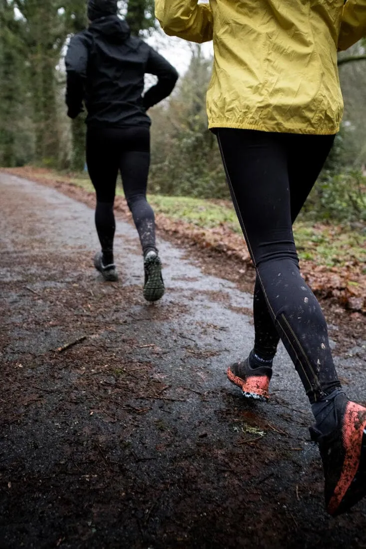 Veste imperméable de running & trail running Femme - KIPRUN Run 500 Rain Jaune