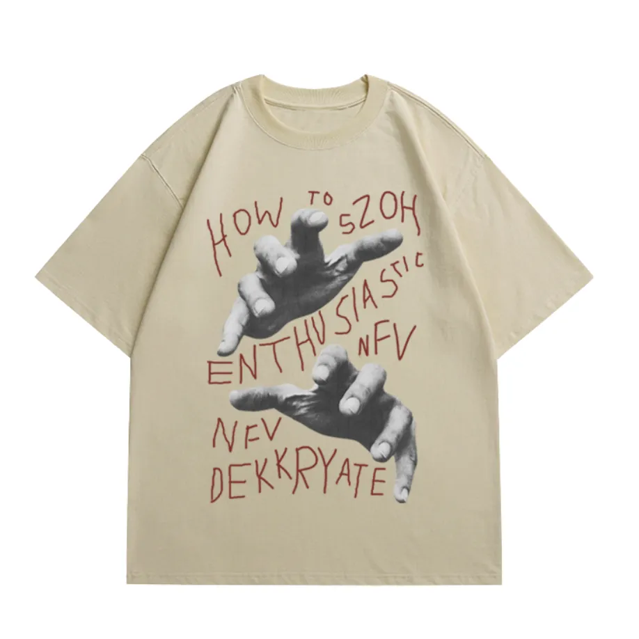 Vintage Street Letter Graphic T-shirt