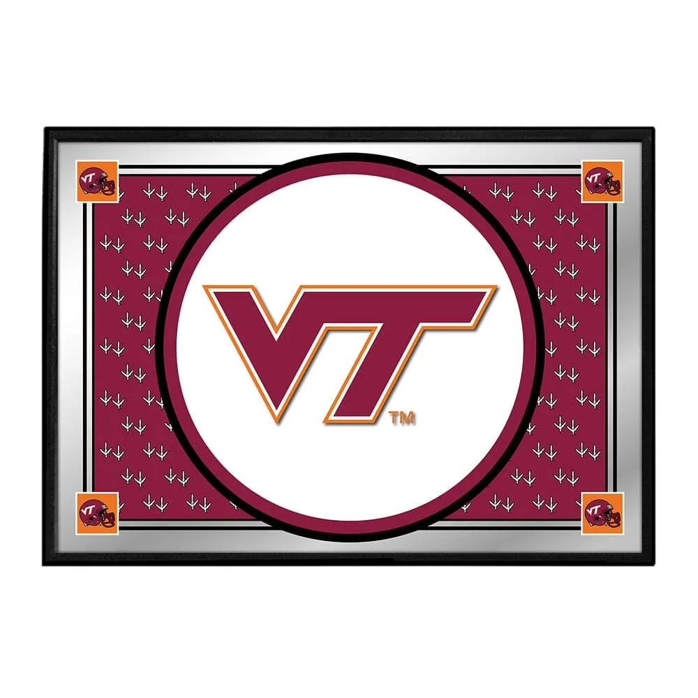 Virginia Tech Hokies: Team Spirit - Framed Mirrored Wall Sign