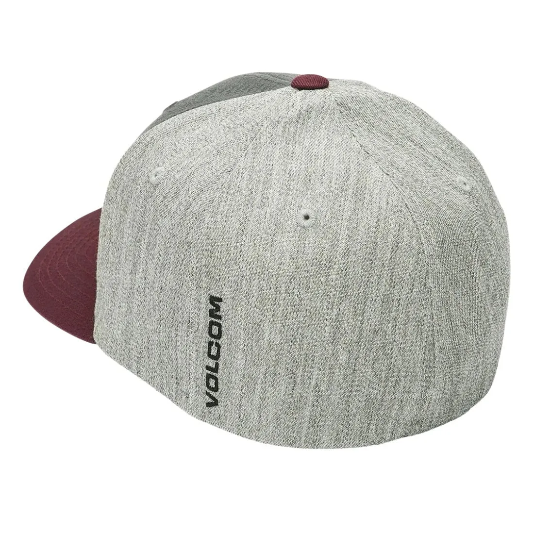 Volcom Full Stone Heather HTHR Flexfit Cap - Merlot
