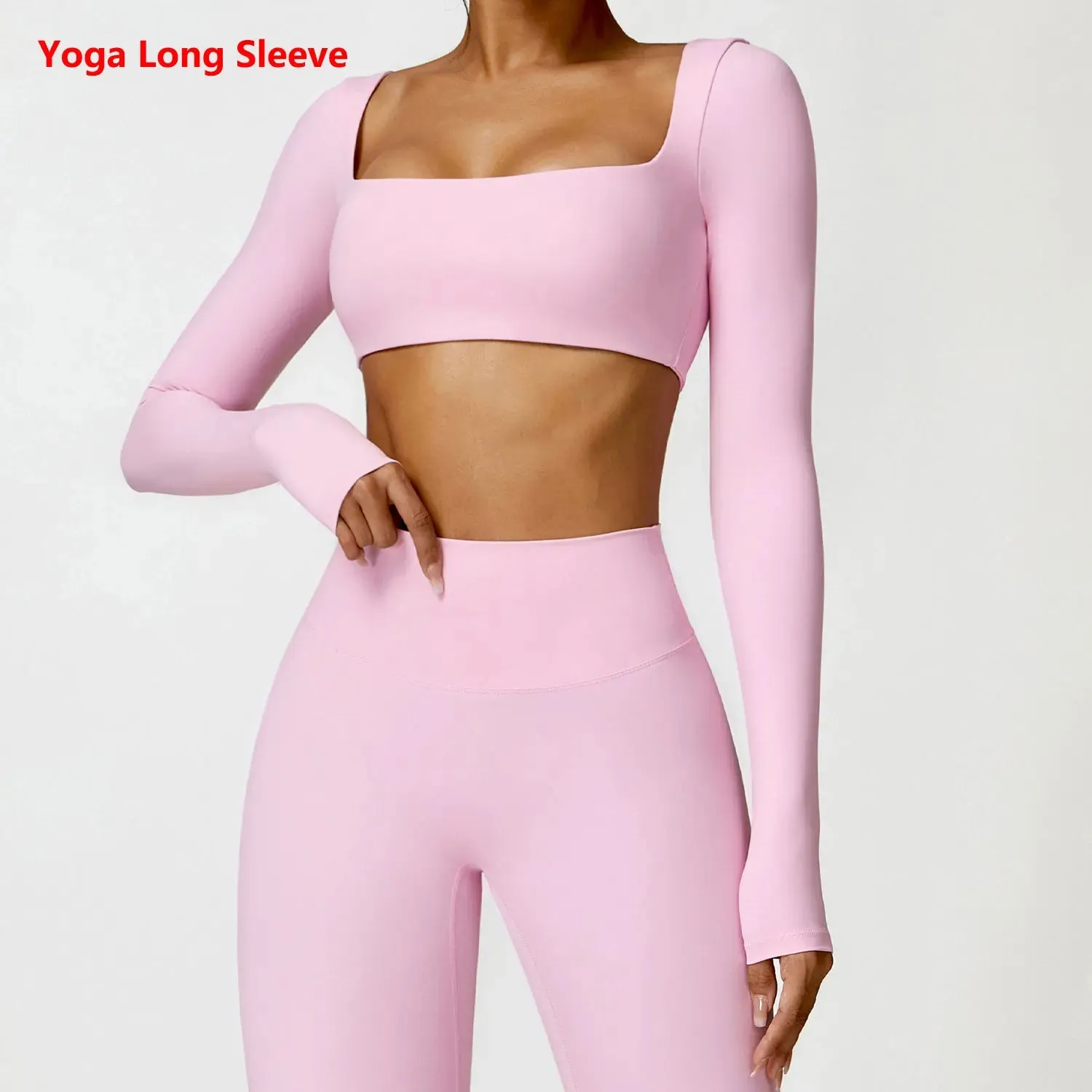 Winter Women's Yoga Long-Sleeved Fitness Top - Outdoor Running Brushed T-shirt