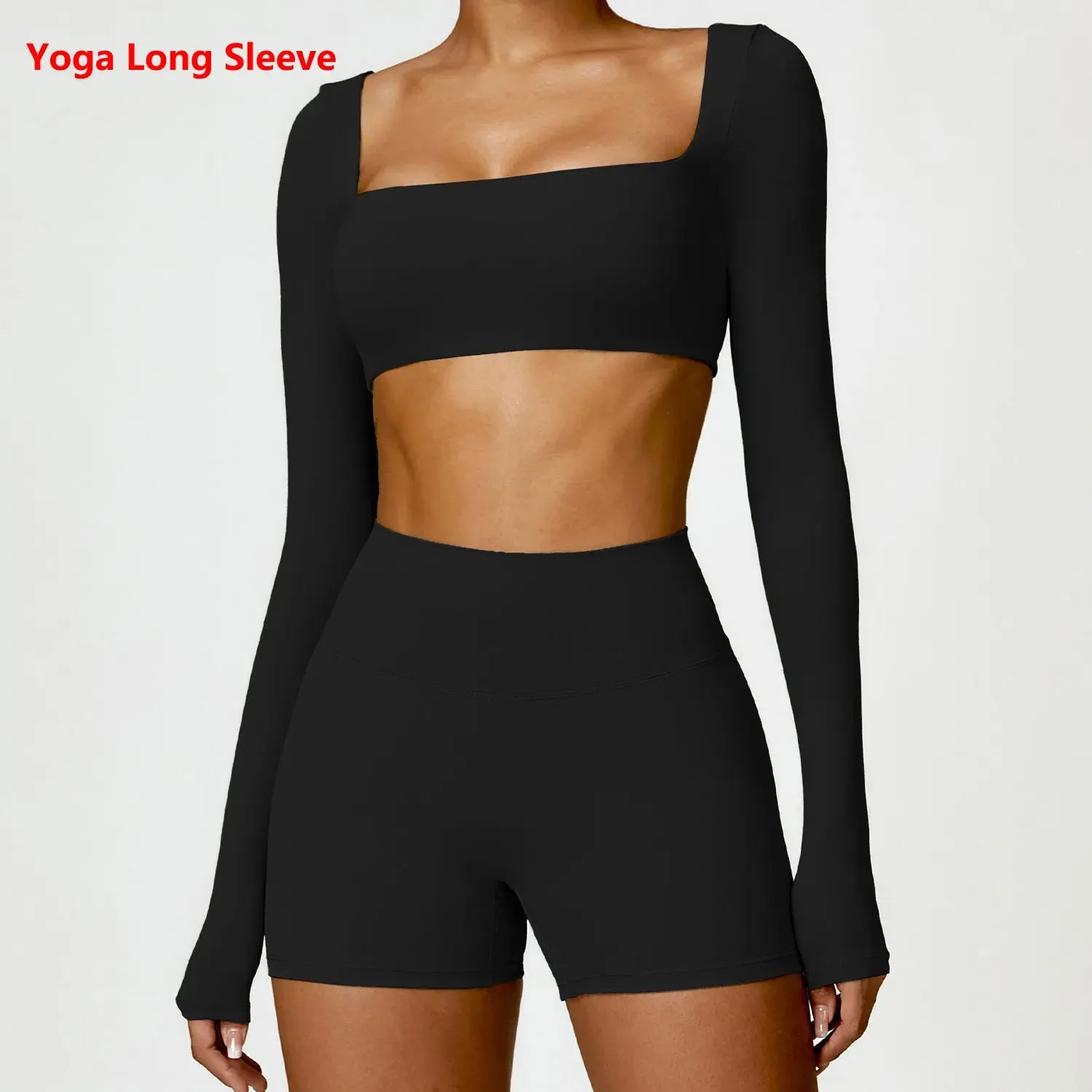 Winter Women's Yoga Long-Sleeved Fitness Top - Outdoor Running Brushed T-shirt