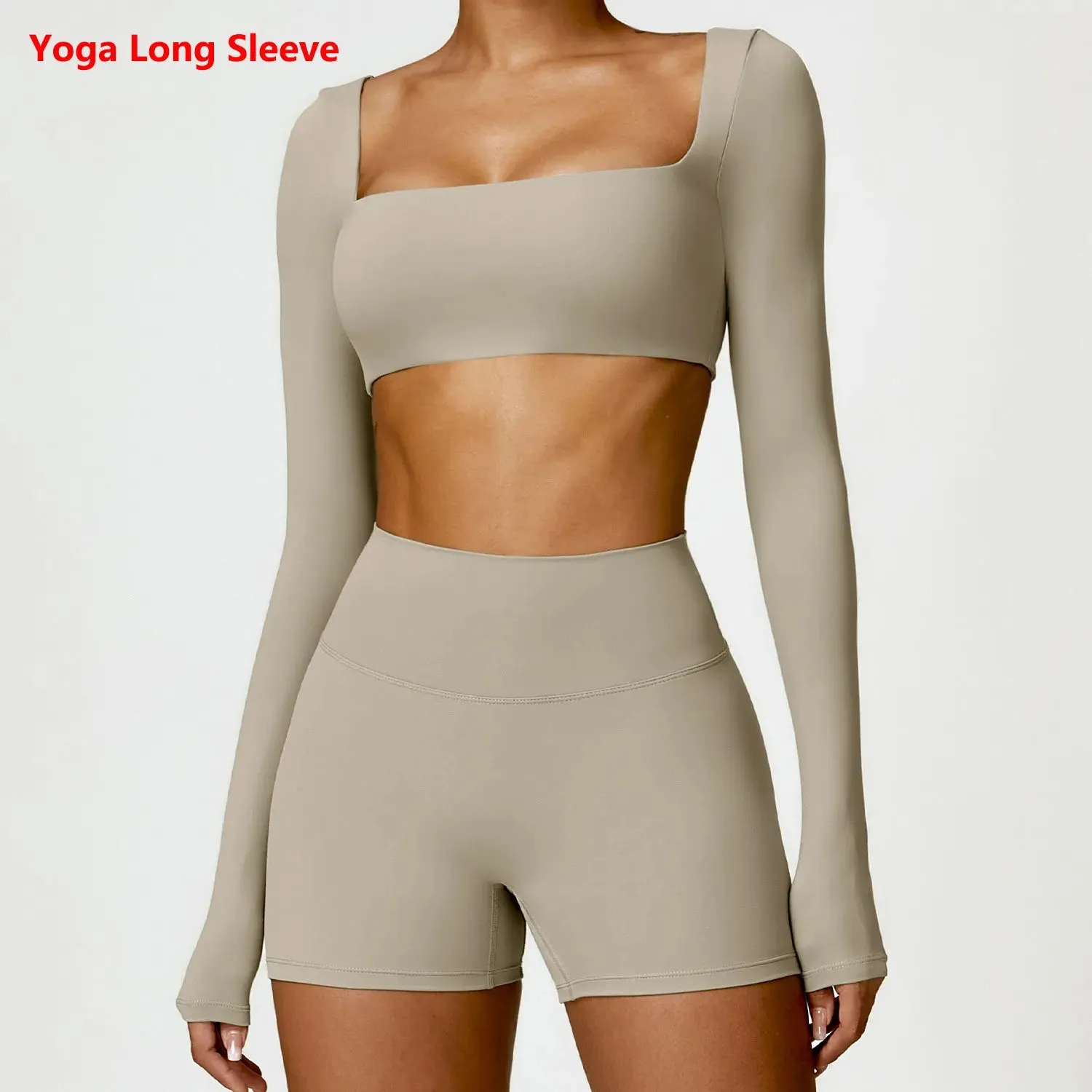 Winter Women's Yoga Long-Sleeved Fitness Top - Outdoor Running Brushed T-shirt