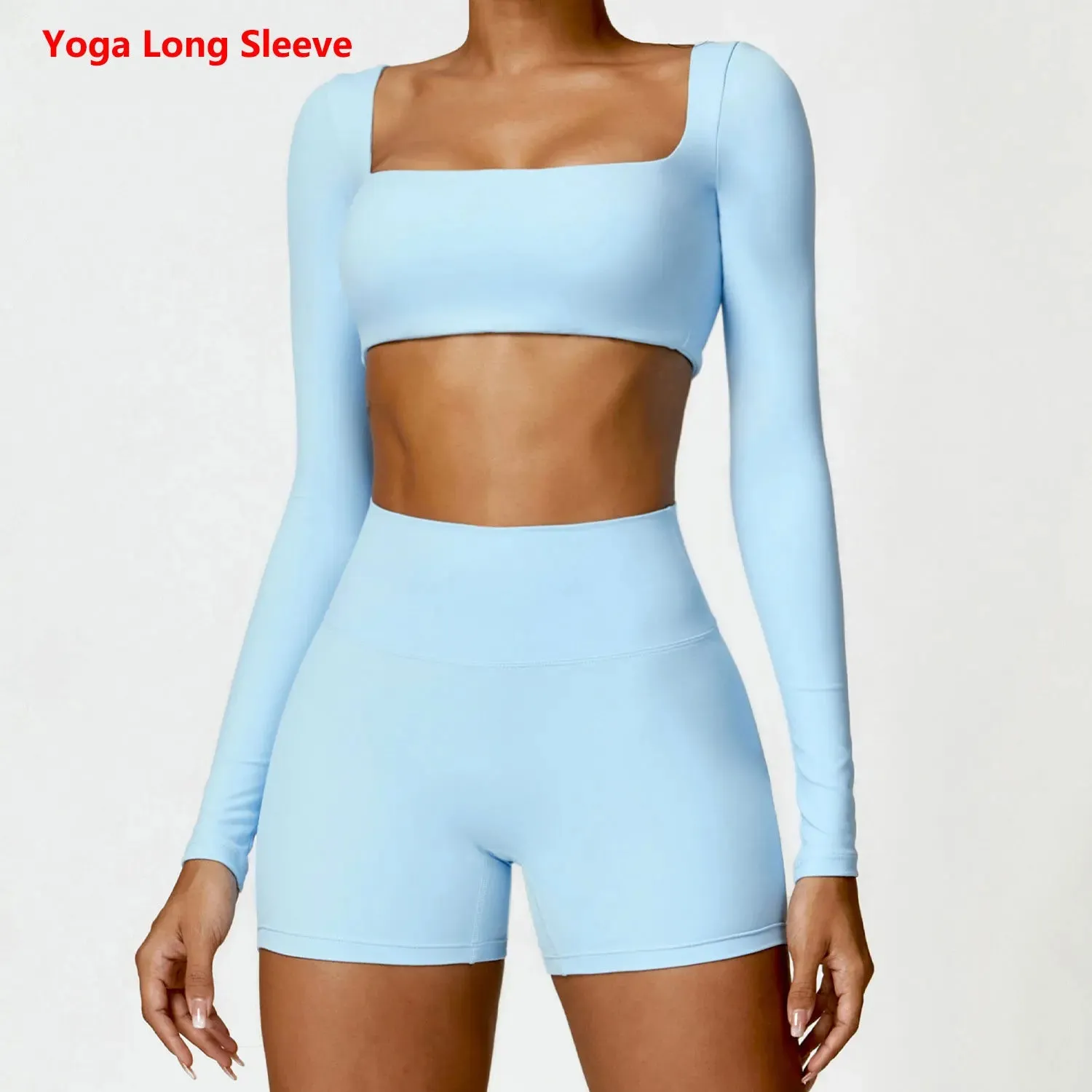 Winter Women's Yoga Long-Sleeved Fitness Top - Outdoor Running Brushed T-shirt