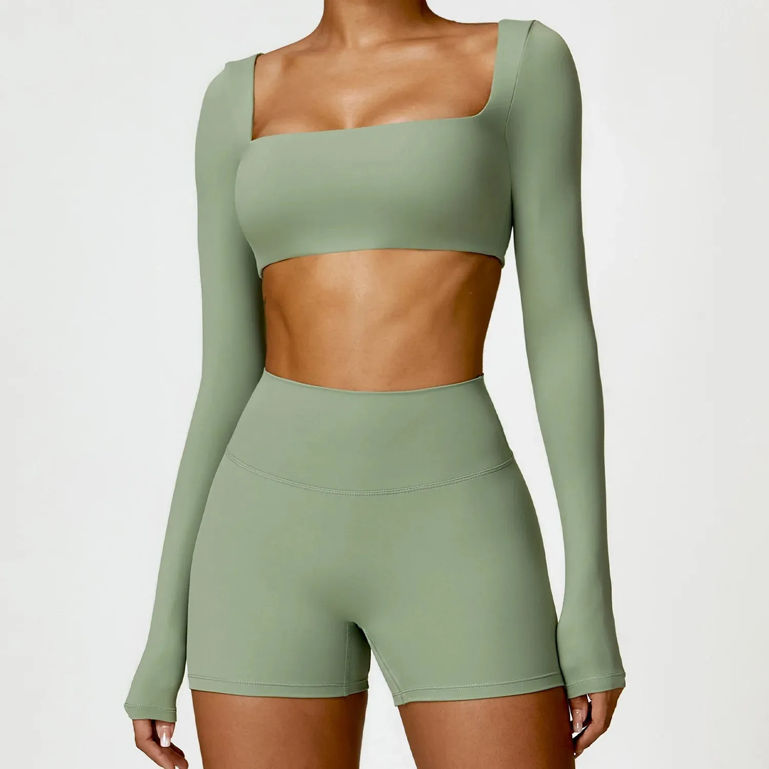 Winter Women's Yoga Long-Sleeved Fitness Top - Outdoor Running Brushed T-shirt