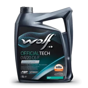 Wolf Officialtech 0W20 C6 F Engine Oil - 5 Litre