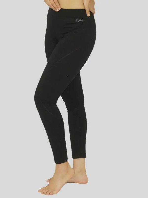 Women Black Solid Tights AERO SPRINTER-XC-BK