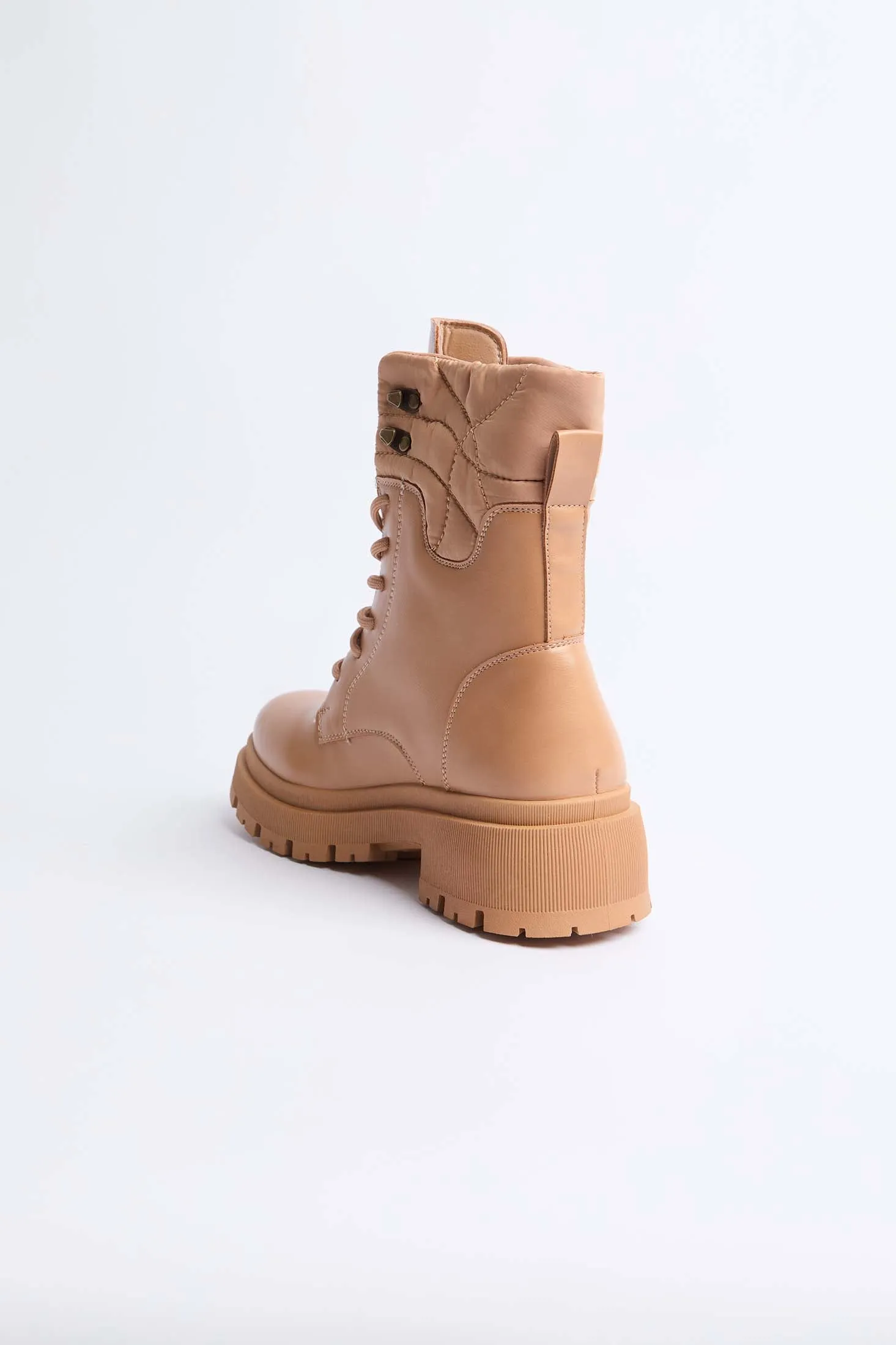 Women  Shoes Half Boot Brown