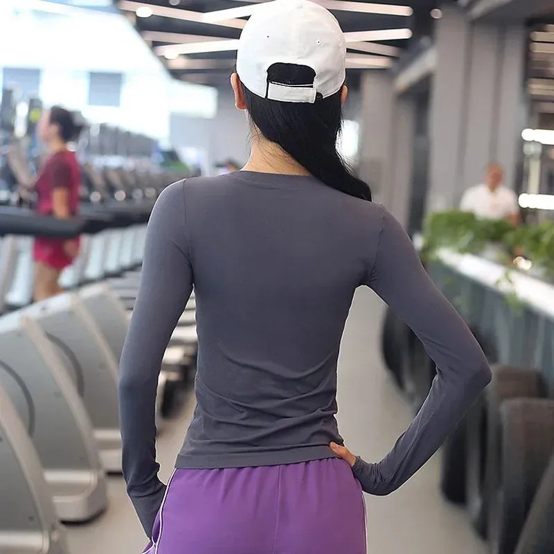Women's Long Sleeve Yoga Running Shirt