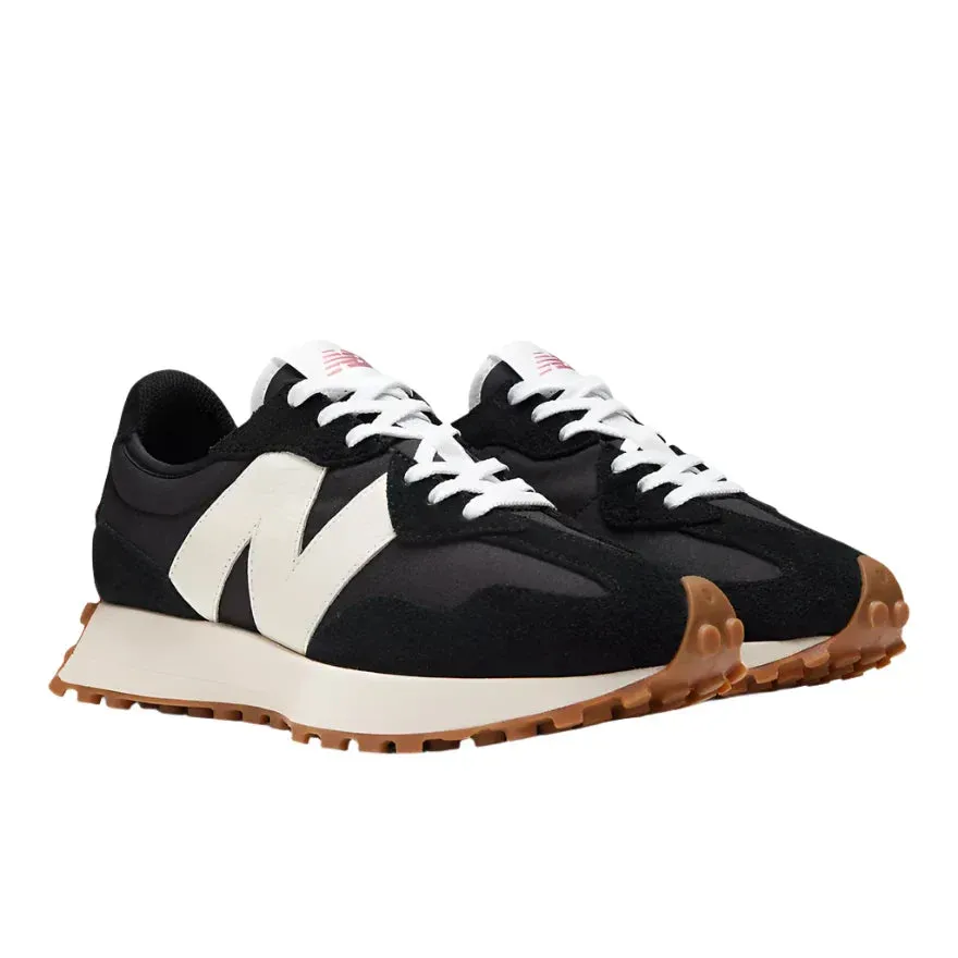 WOMEN'S NEW BALANCE 327 | BLACK / WHITE / MINERAL RED