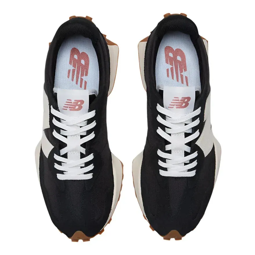 WOMEN'S NEW BALANCE 327 | BLACK / WHITE / MINERAL RED