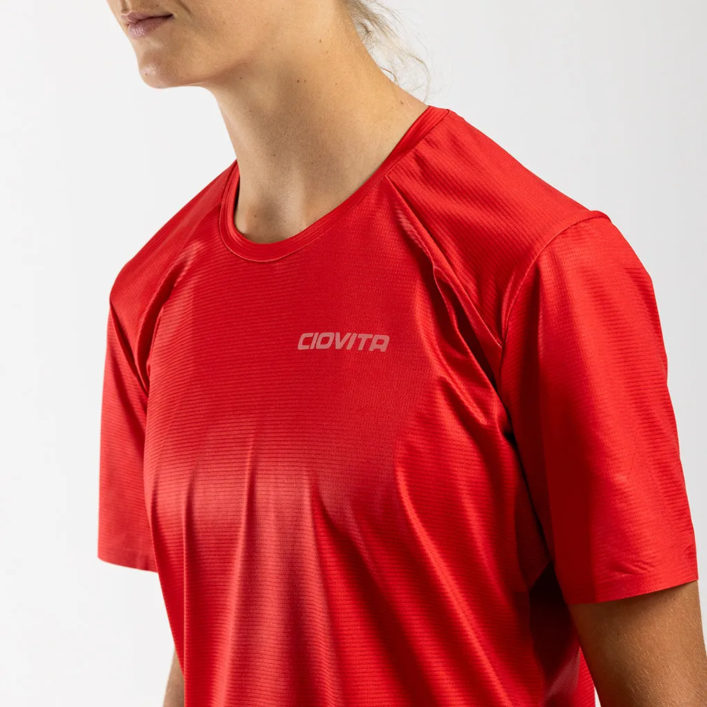 Women's Short Sleeve Tech Tee (Red)
