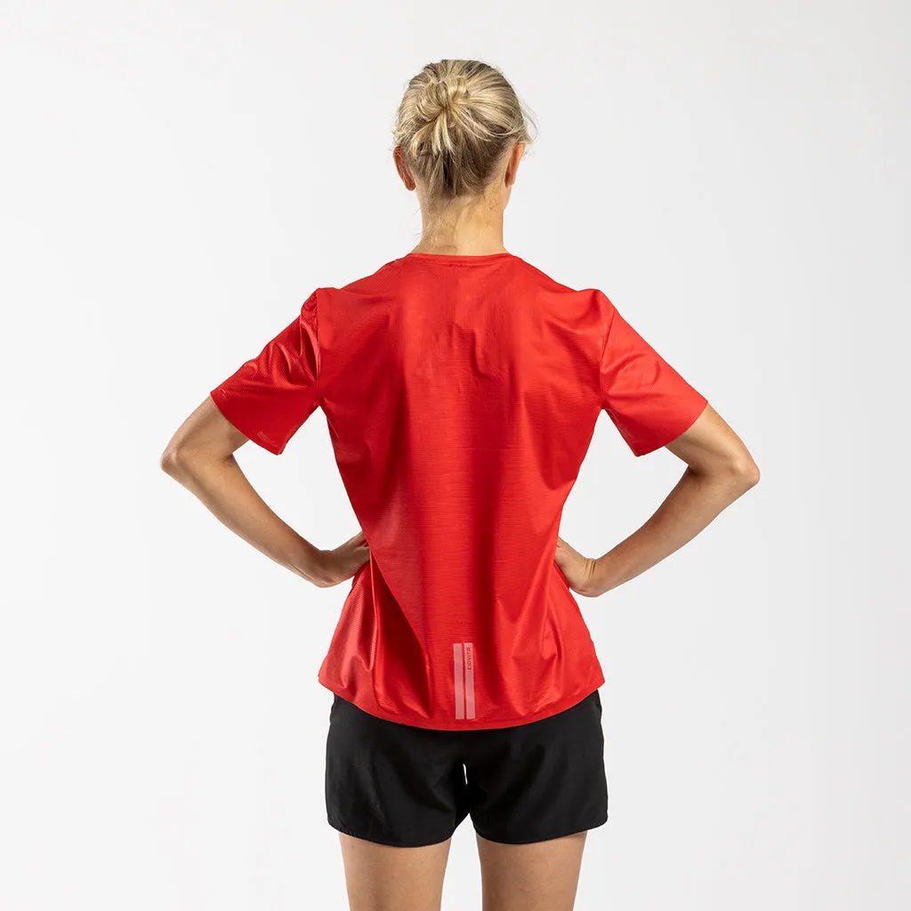 Women's Short Sleeve Tech Tee (Red)