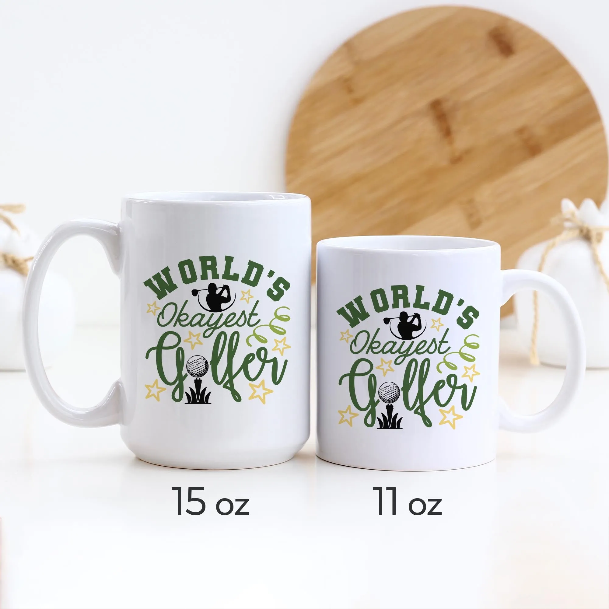 World's Okayest Golfer Ceramic Mug