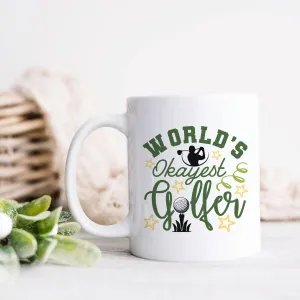 World's Okayest Golfer Ceramic Mug