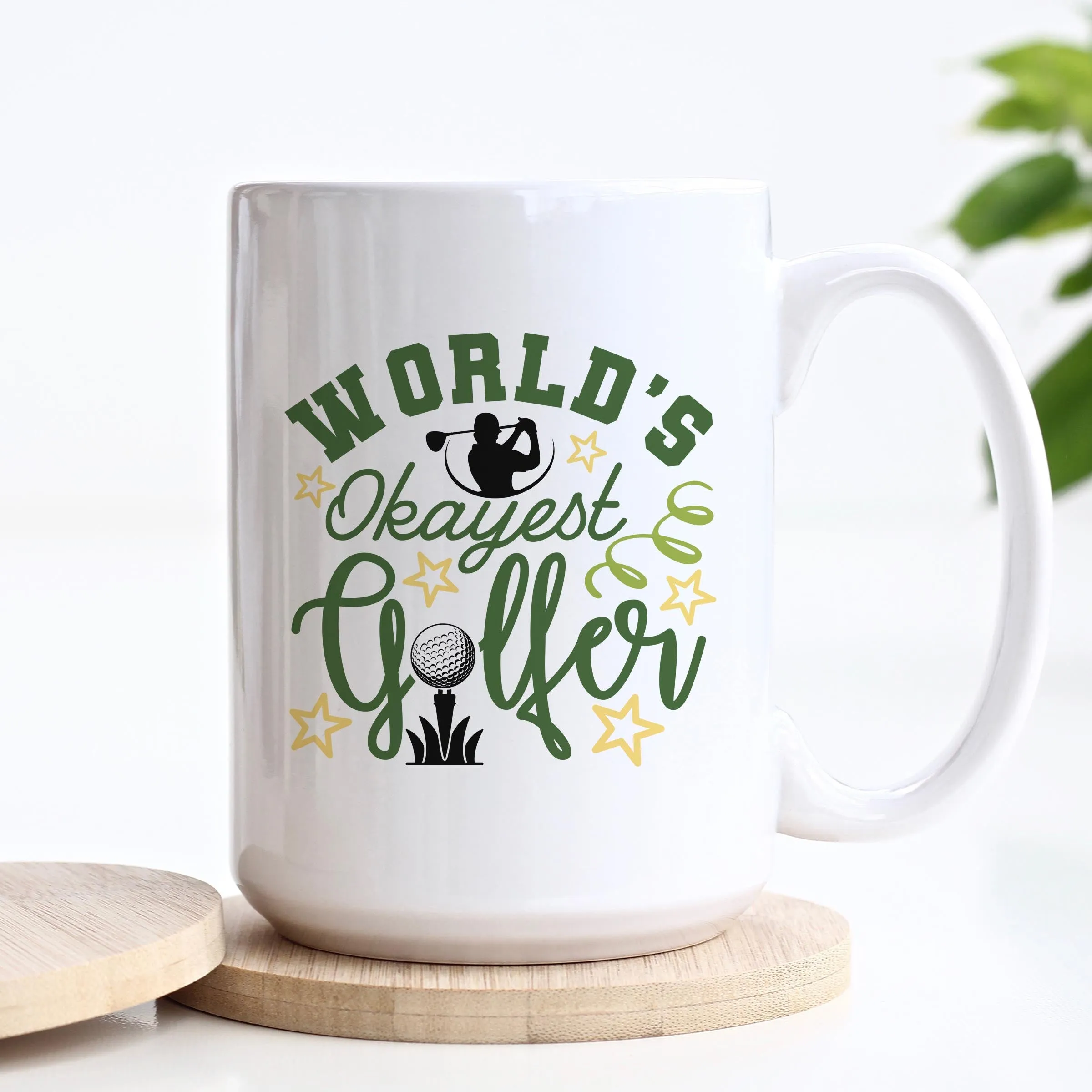 World's Okayest Golfer Ceramic Mug