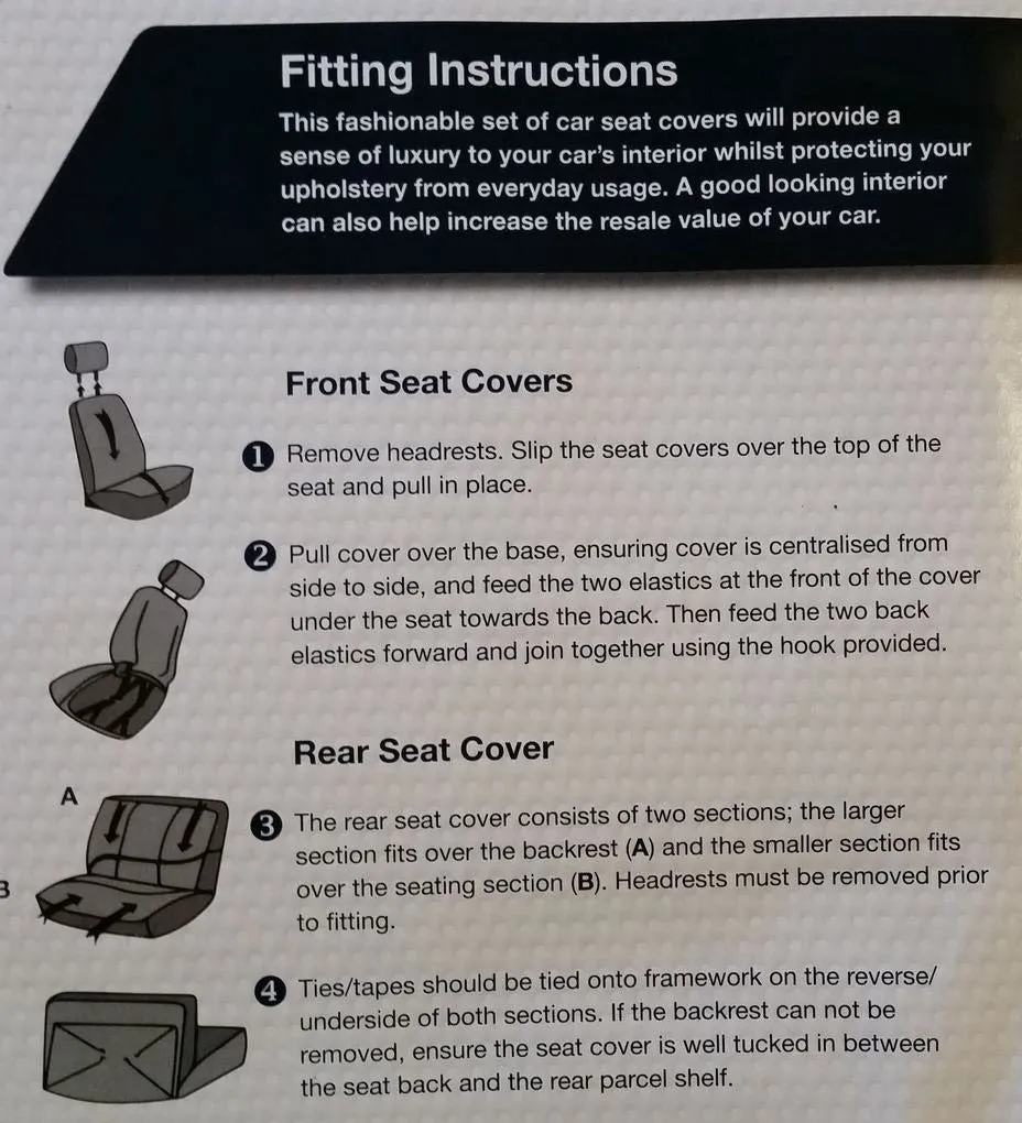 XtremeAuto® 9 PCE Sports Ealing Grey / Black Full Set of Seat Covers