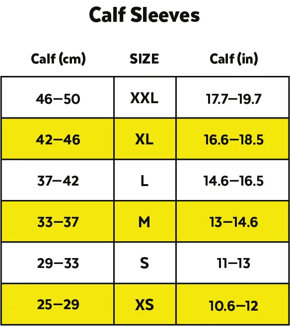 ZEROPOINT Calf Sleeve OX, white X-Large - SAVE 50%