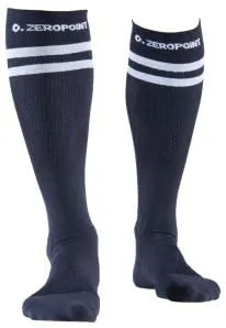 ZEROPOINT Compression Socks Black 2 Stripe Mens - SAVE 50%