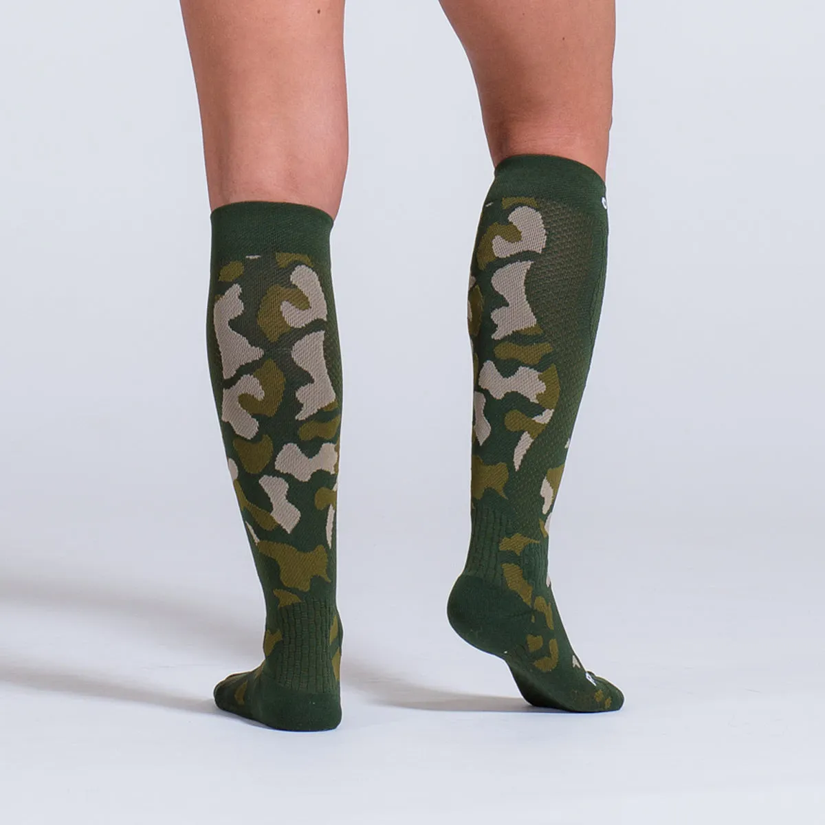 ZEROPOINT Compression Socks Green Camo Womens